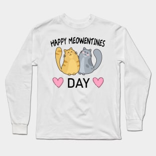 Happy Meowentines Day Long Sleeve T-Shirt